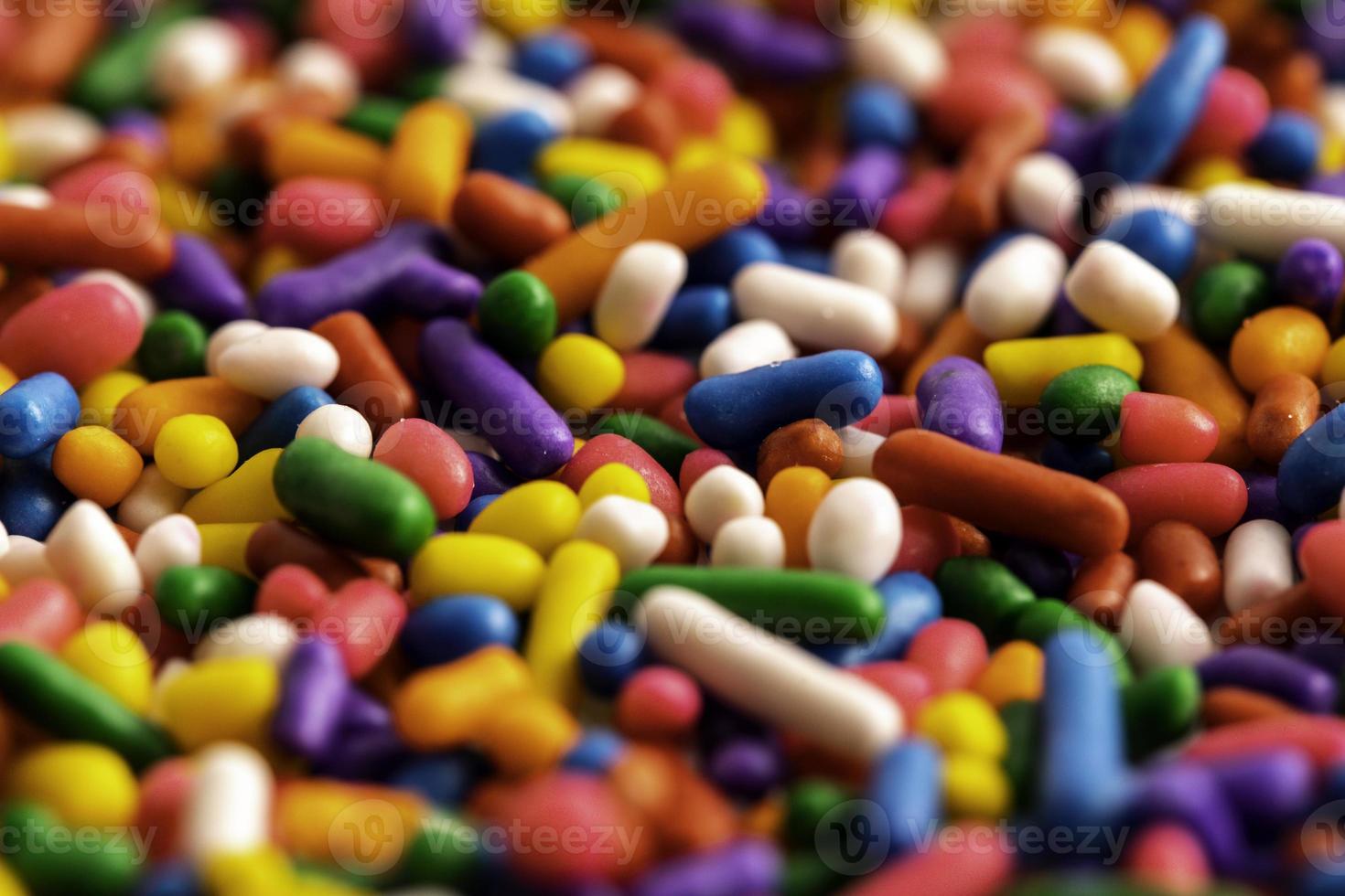 Rainbow Sprinkles on White Background 10244685 Stock Photo at Vecteezy