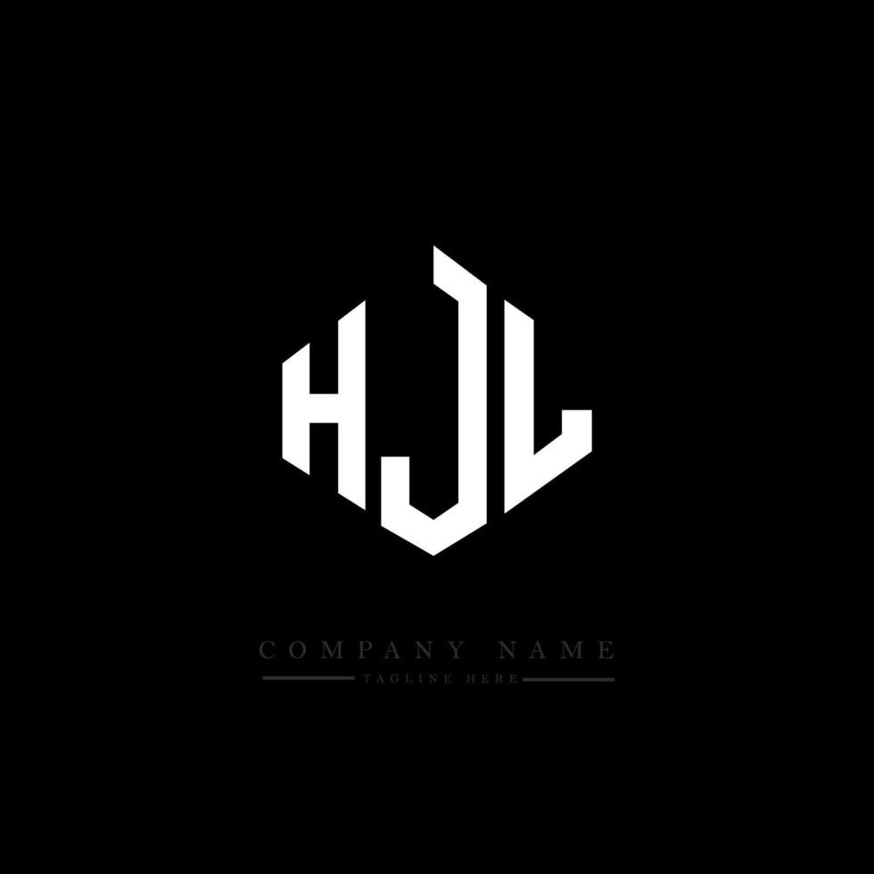 HJL letter logo design with polygon shape. HJL polygon and cube shape logo design. HJL hexagon vector logo template white and black colors. HJL monogram, business and real estate logo.