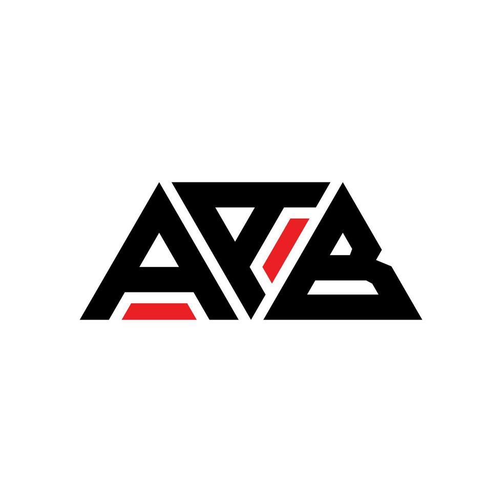 diseño de logotipo de letra triangular aab con forma de triángulo. monograma de diseño del logotipo del triángulo aab. plantilla de logotipo de vector de triángulo aab con color rojo. logotipo triangular aab logotipo simple, elegante y lujoso. aab