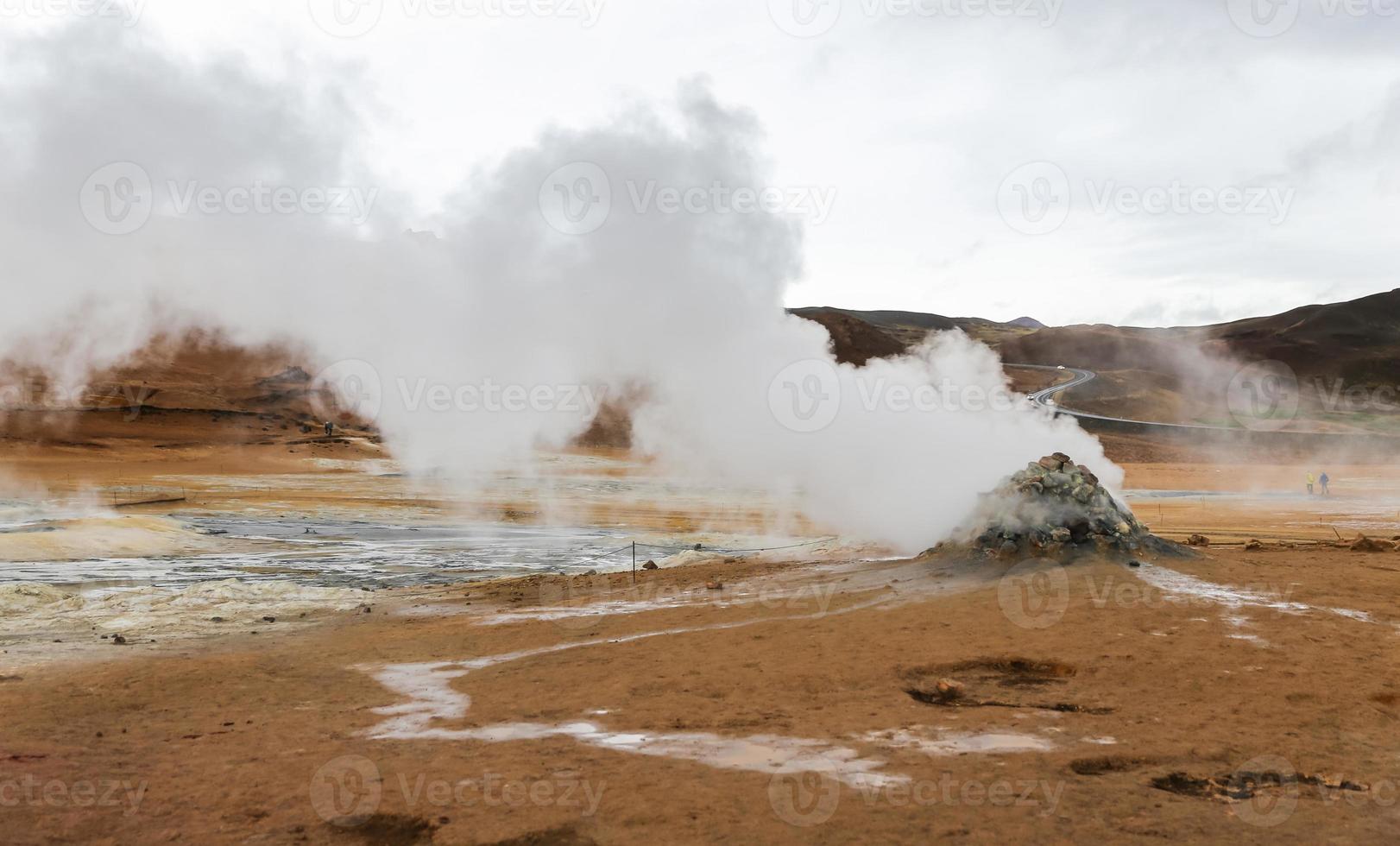 Namafjall geothermal area in Iceland photo