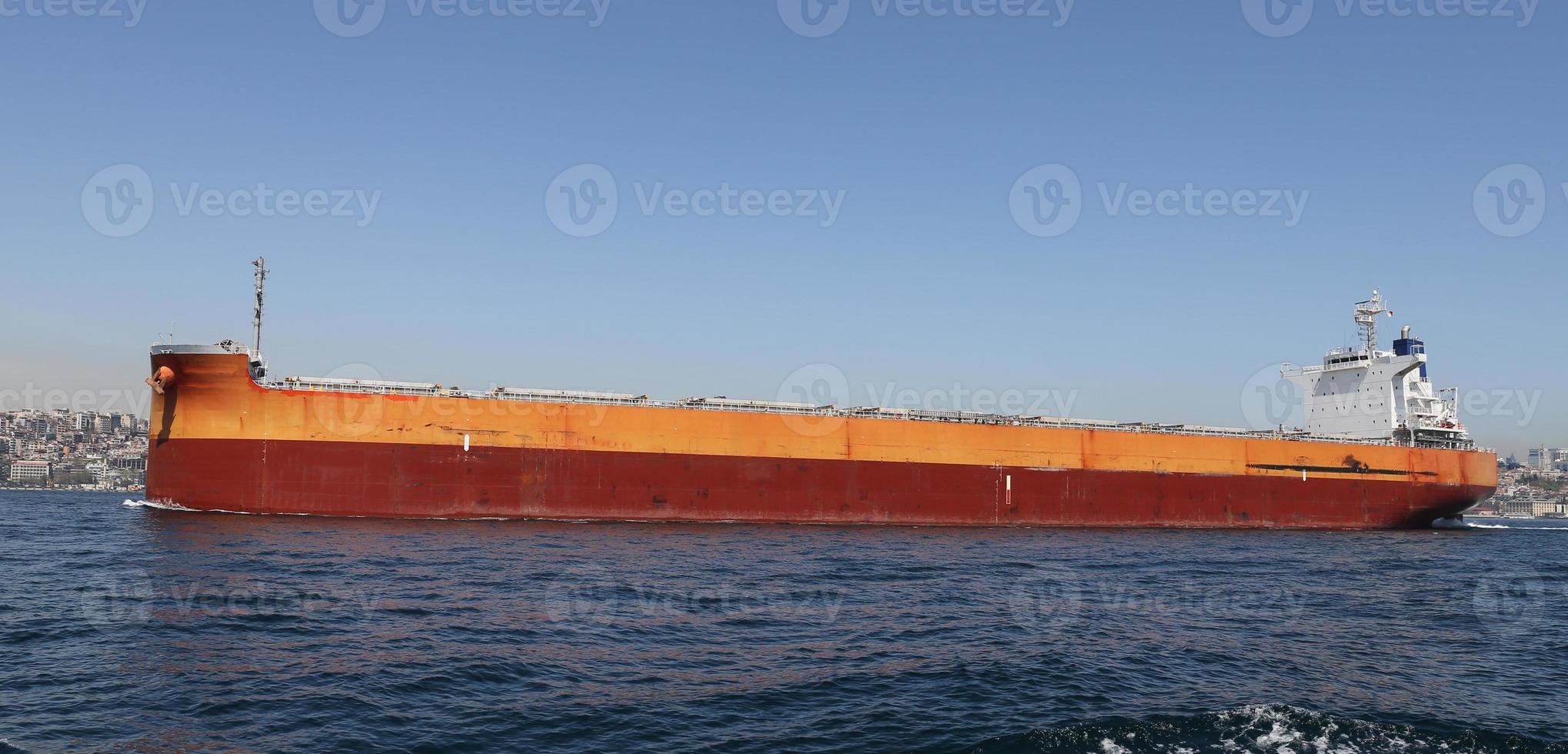 Cargo Ship in Sea photo