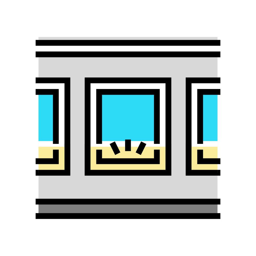 windows bottom lighting color icon vector illustration