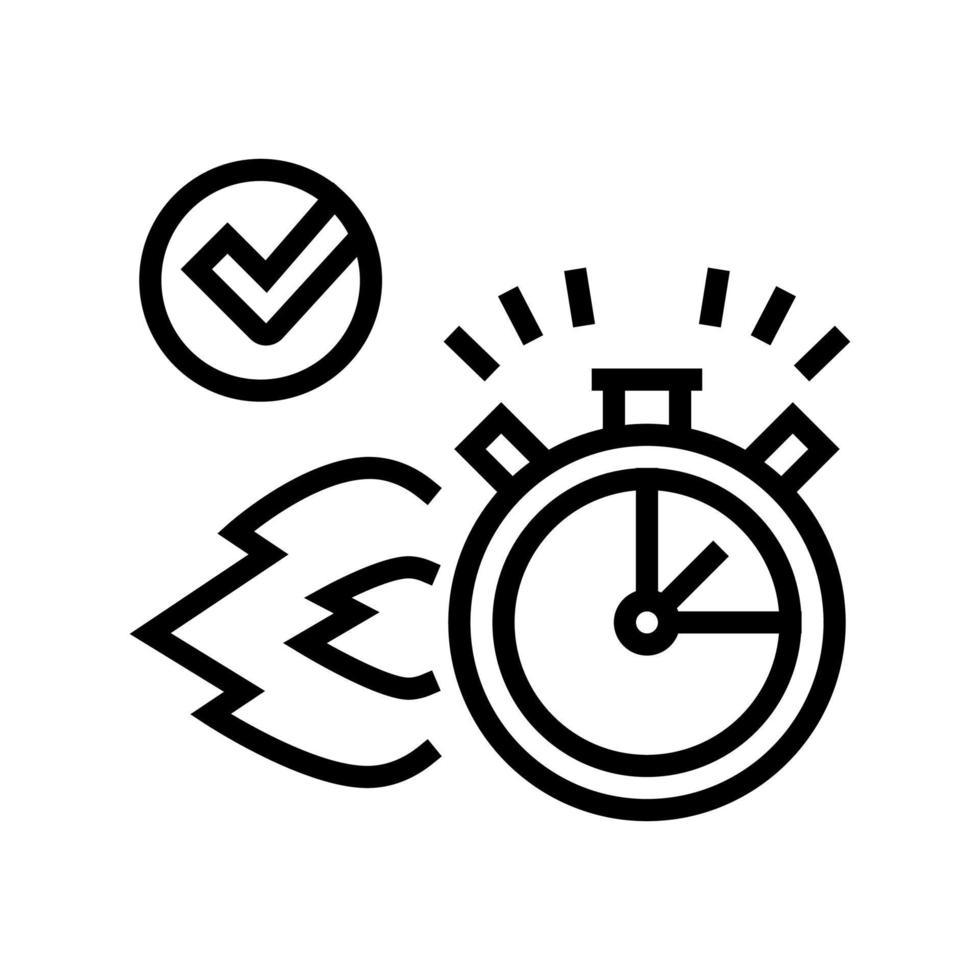 fast delivery service line icon vector illustration