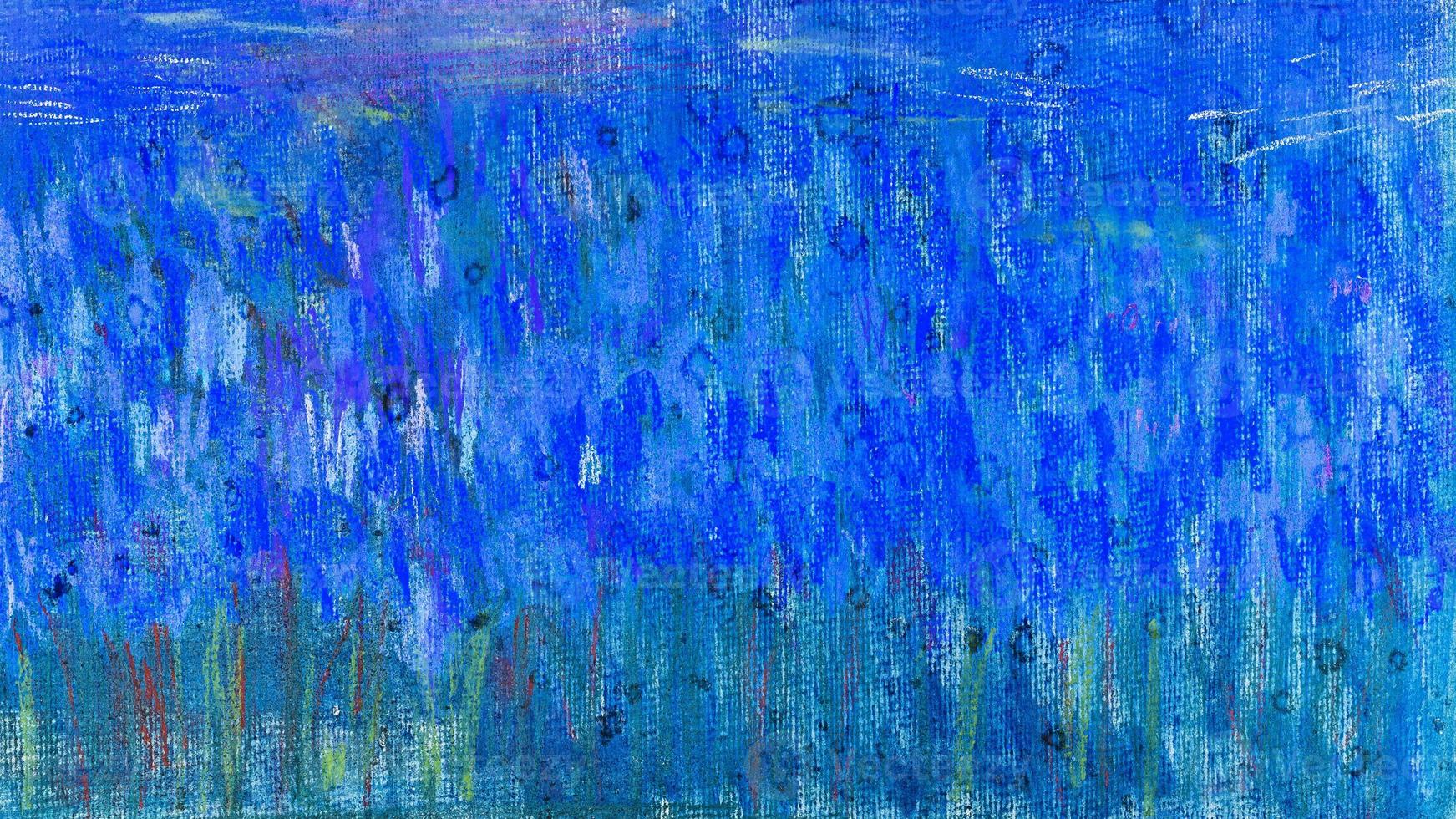 abstract pattern with field of blue iris flowers photo