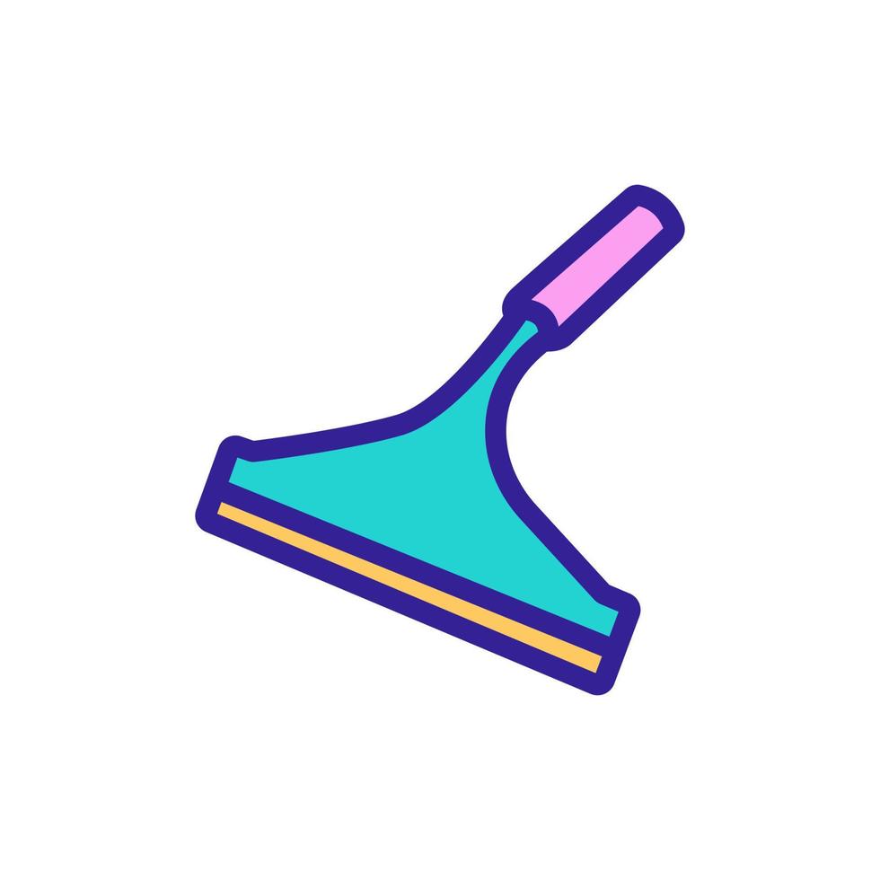 microfiber mop icon vector outline illustration