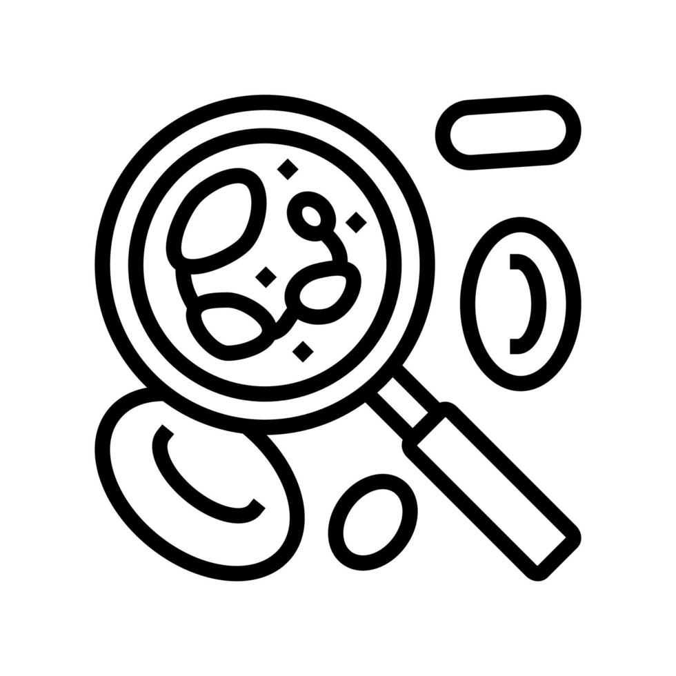 megaloblastic anemia researching line icon vector illustration