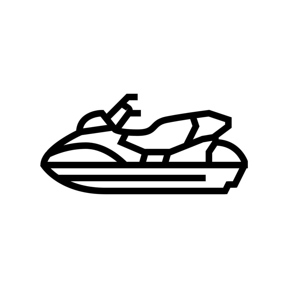 personal watercraft line icon vector illustration