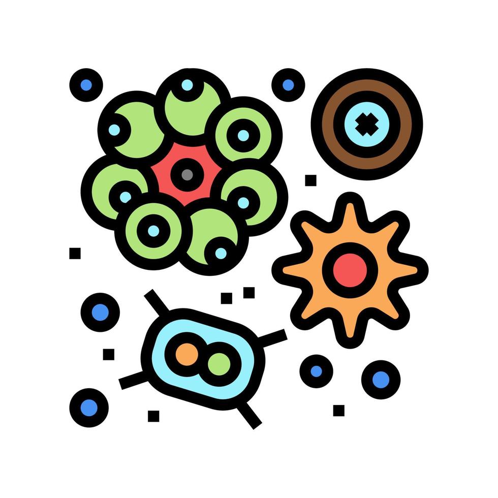 phytoplankton ocean color icon vector illustration