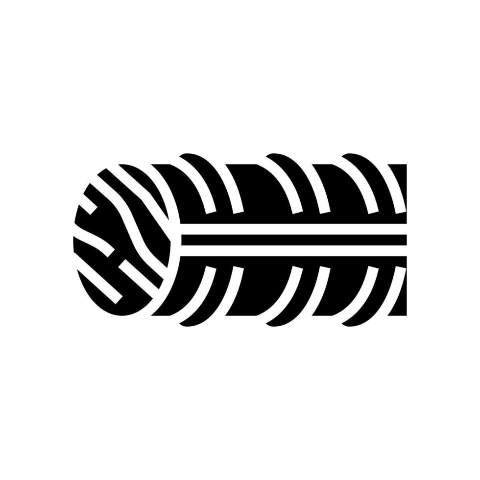 basalt rebar glyph icon vector illustration