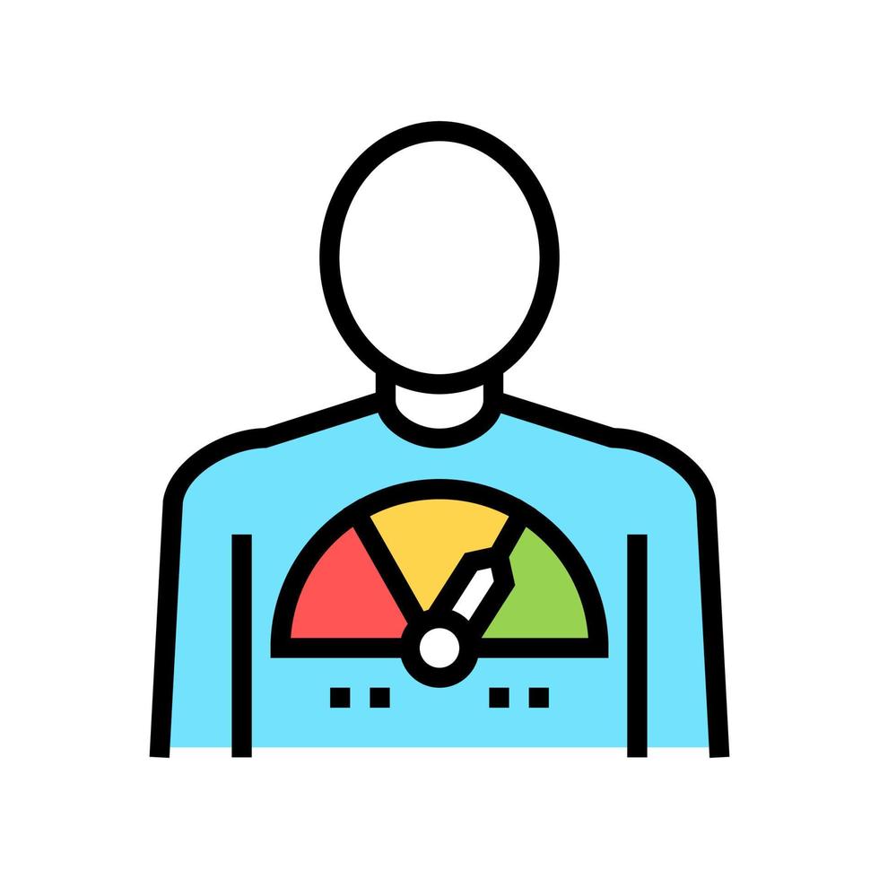 human full energy color icon vector illustration