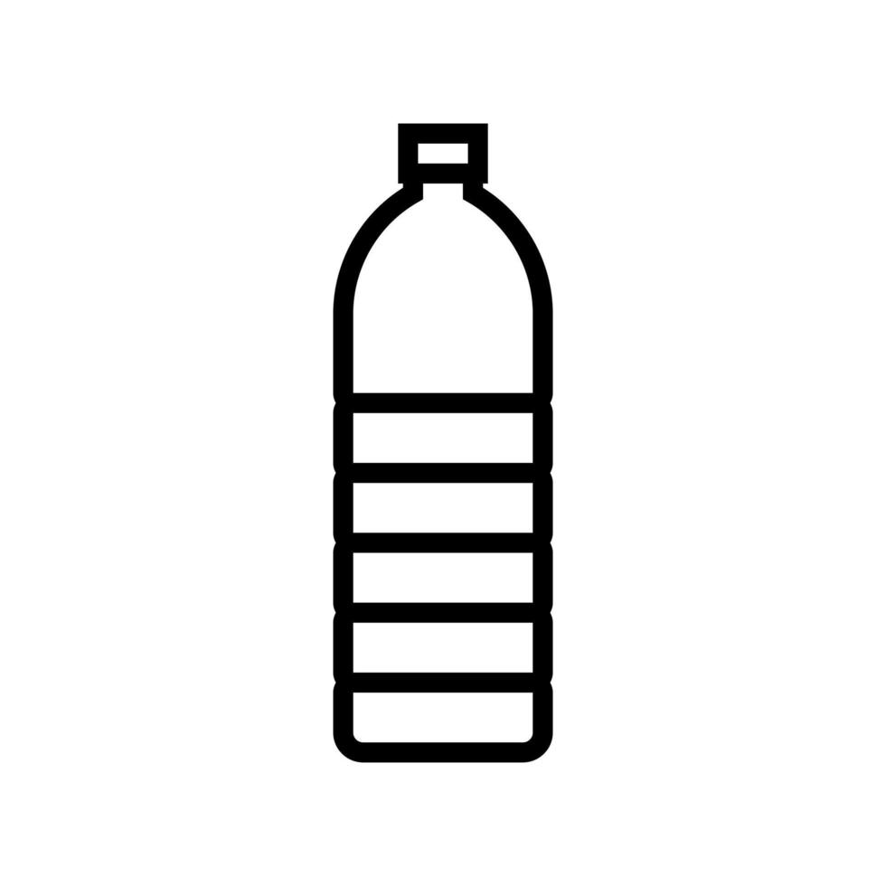 bottle plastic line icon vector illustration