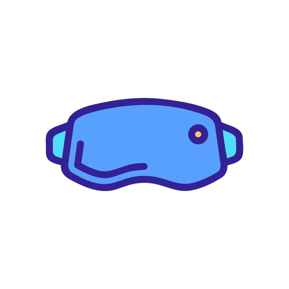 Goggles for diving icon vector. Isolated contour symbol illustration vector