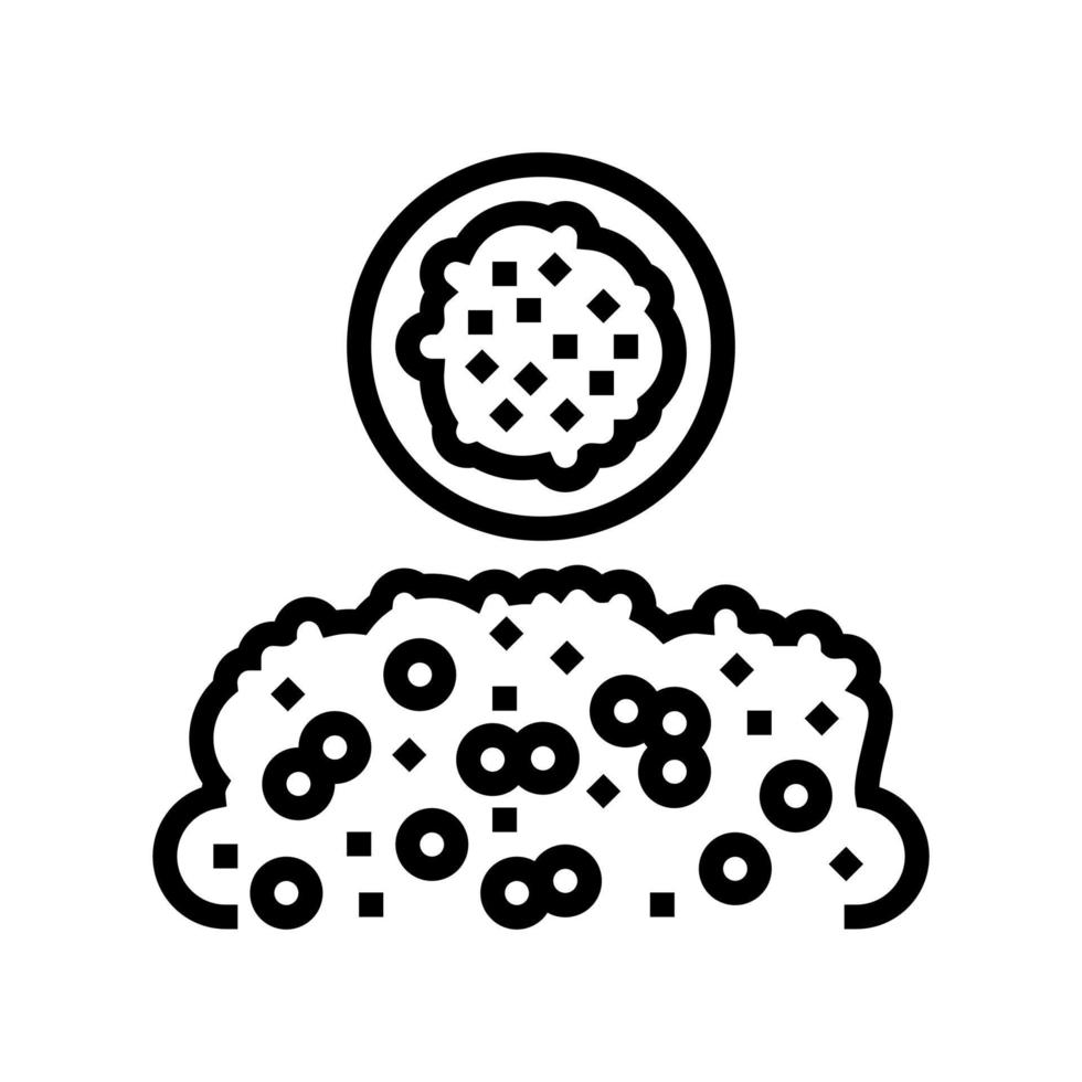 dagoussa groat line icon vector illustration