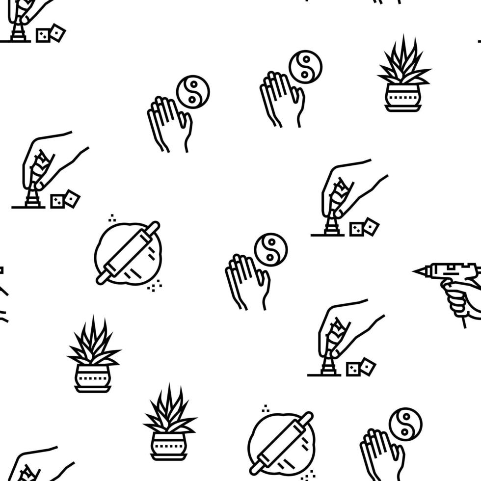 Hobby Leisure Time Vector Seamless Pattern