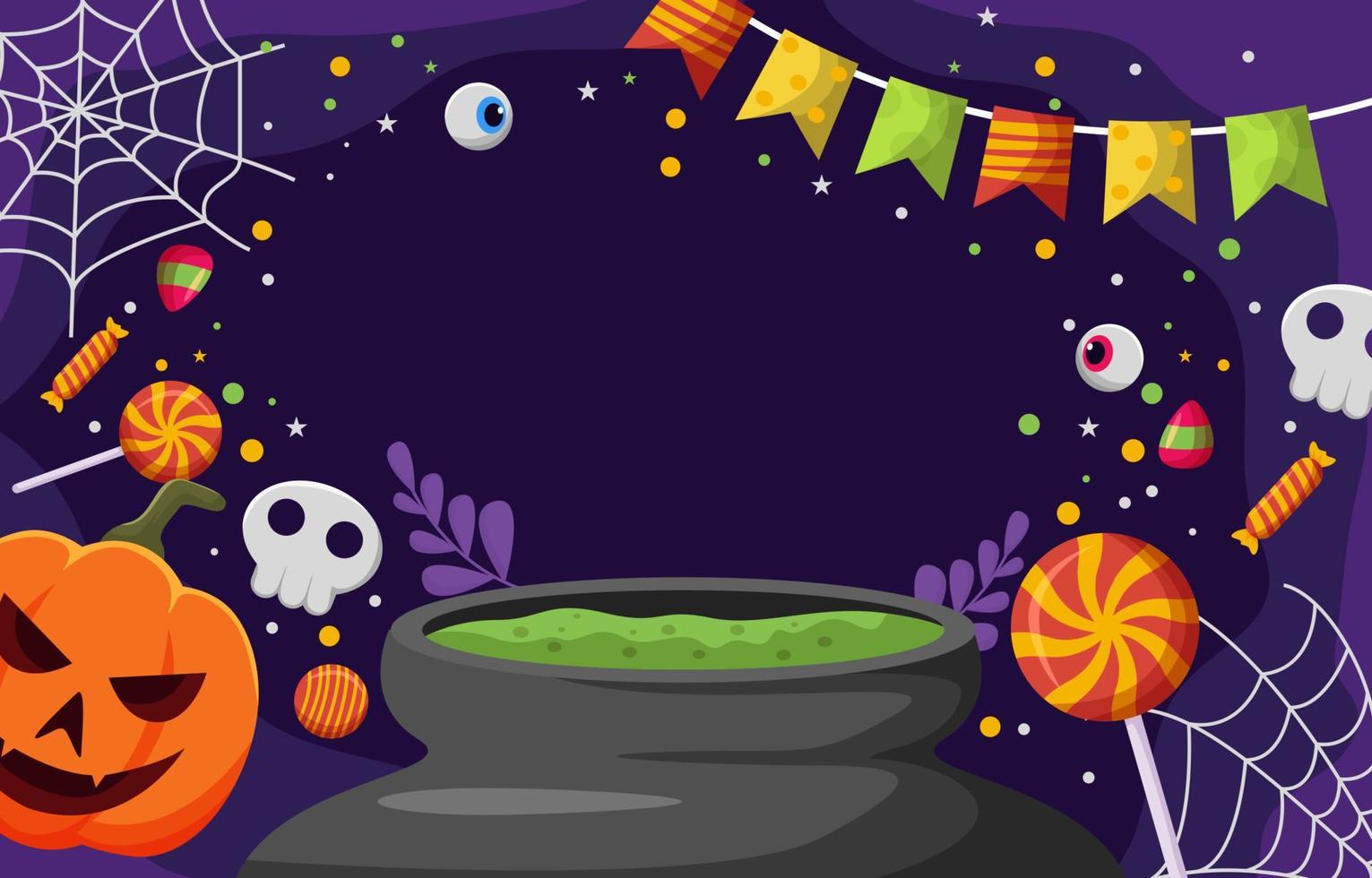 Trick or Treat Background with Halloween Elements 10247855 Vector Art