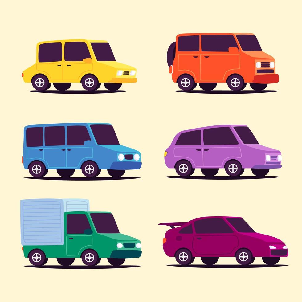 conjunto de iconos de coche vector