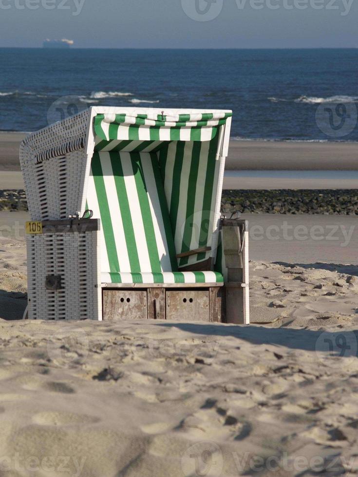 the island of wangerooge in germany photo