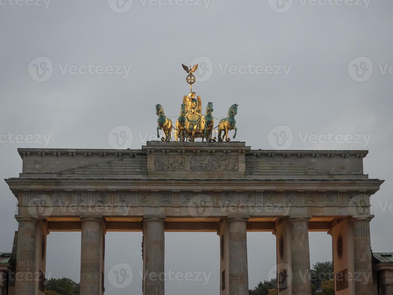 the city of Berlin at night photo