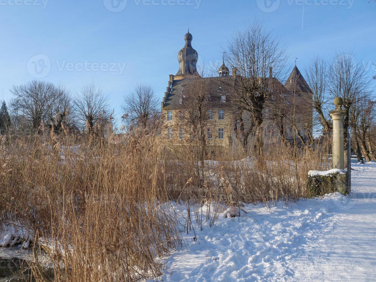 Winter time at a castle in germany photo