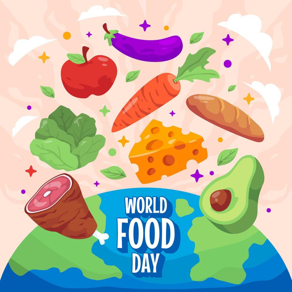 World Food Day Concept vector