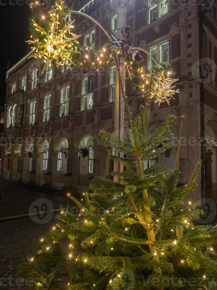 tiempo de navidad en bocholt en alemania foto