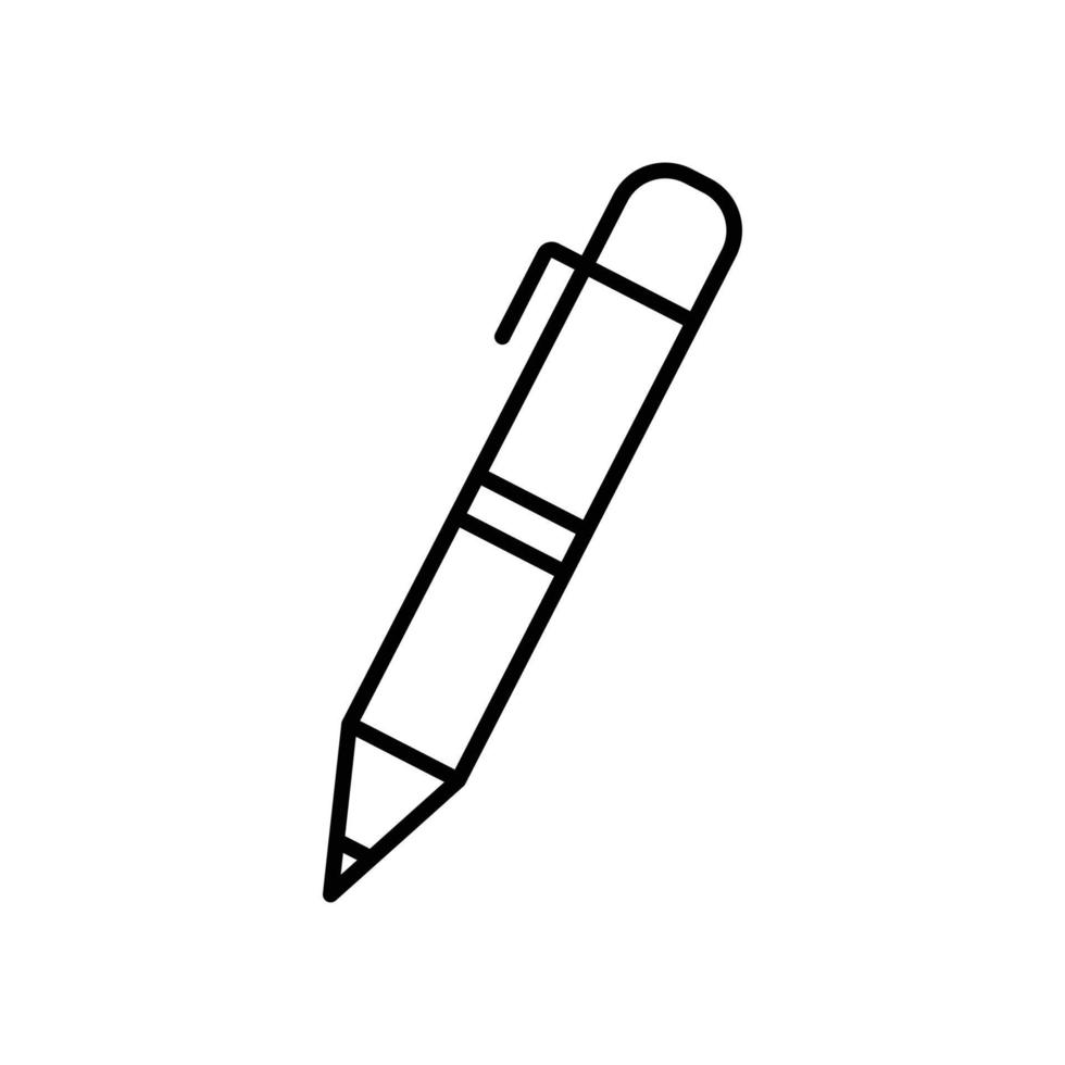 Pen icon. icon related to write, education. line icon style. Simple design editable vector