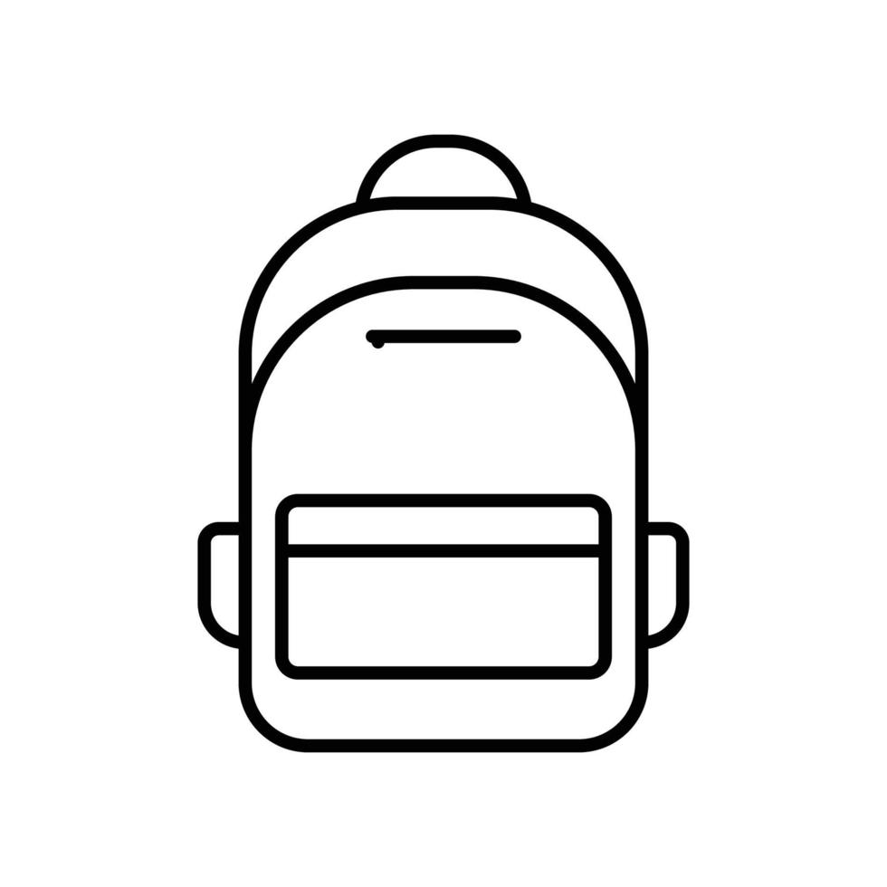 School bag icon. icon related to education. line icon style. Simple design editable 10248955 Vector Art at Vecteezy