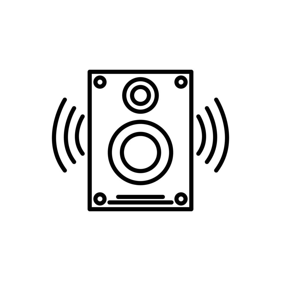 Sound box icon. Icon related to electronic, technology. line icon style. Simple design editable vector