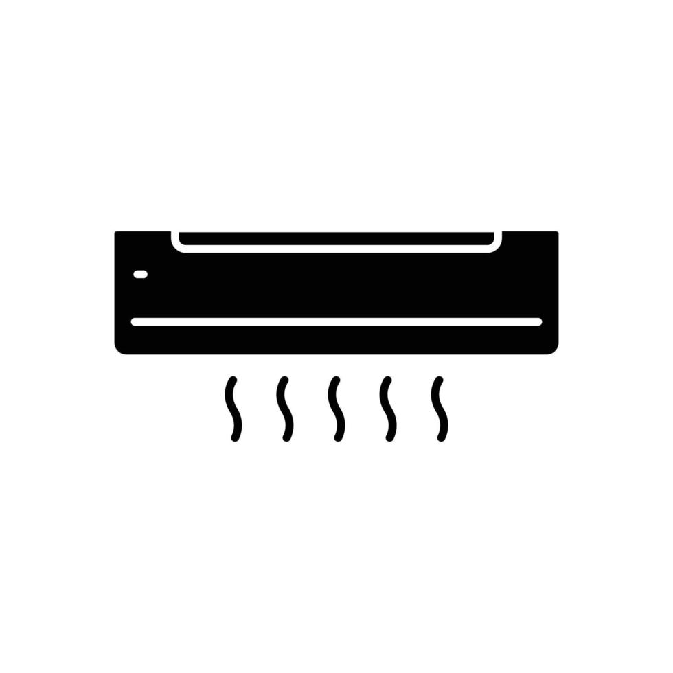 Air conditioning icon. Icon related to electronic. solid icon style, glyph. Simple design editable vector