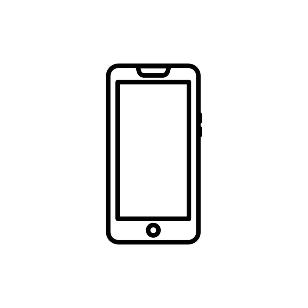 Mobile phone icon. Icon related to electronic, technology. line icon style. Simple design editable vector