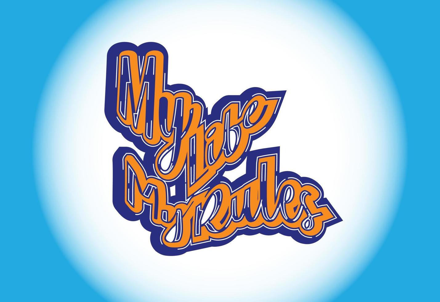 My life my rules t shirt , sticker and logo design template vector