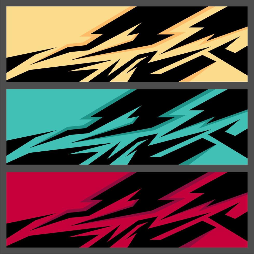 car decal wrap abstract vector