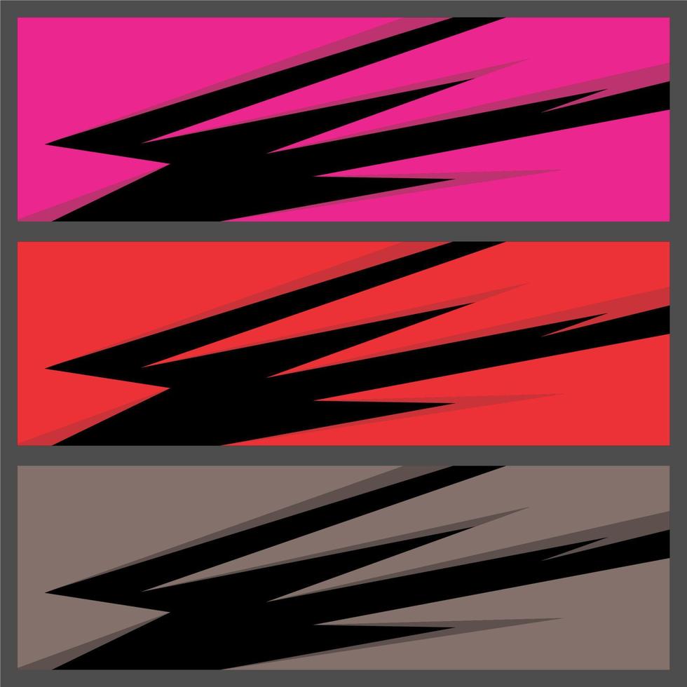 Stylish sports with geometric sharp shapes vector