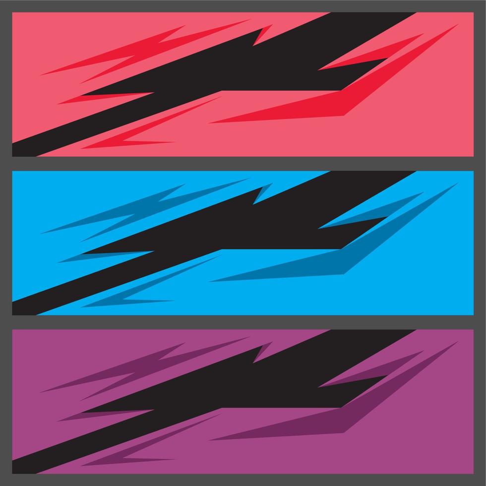 Stylish sports with geometric sharp shapes vector