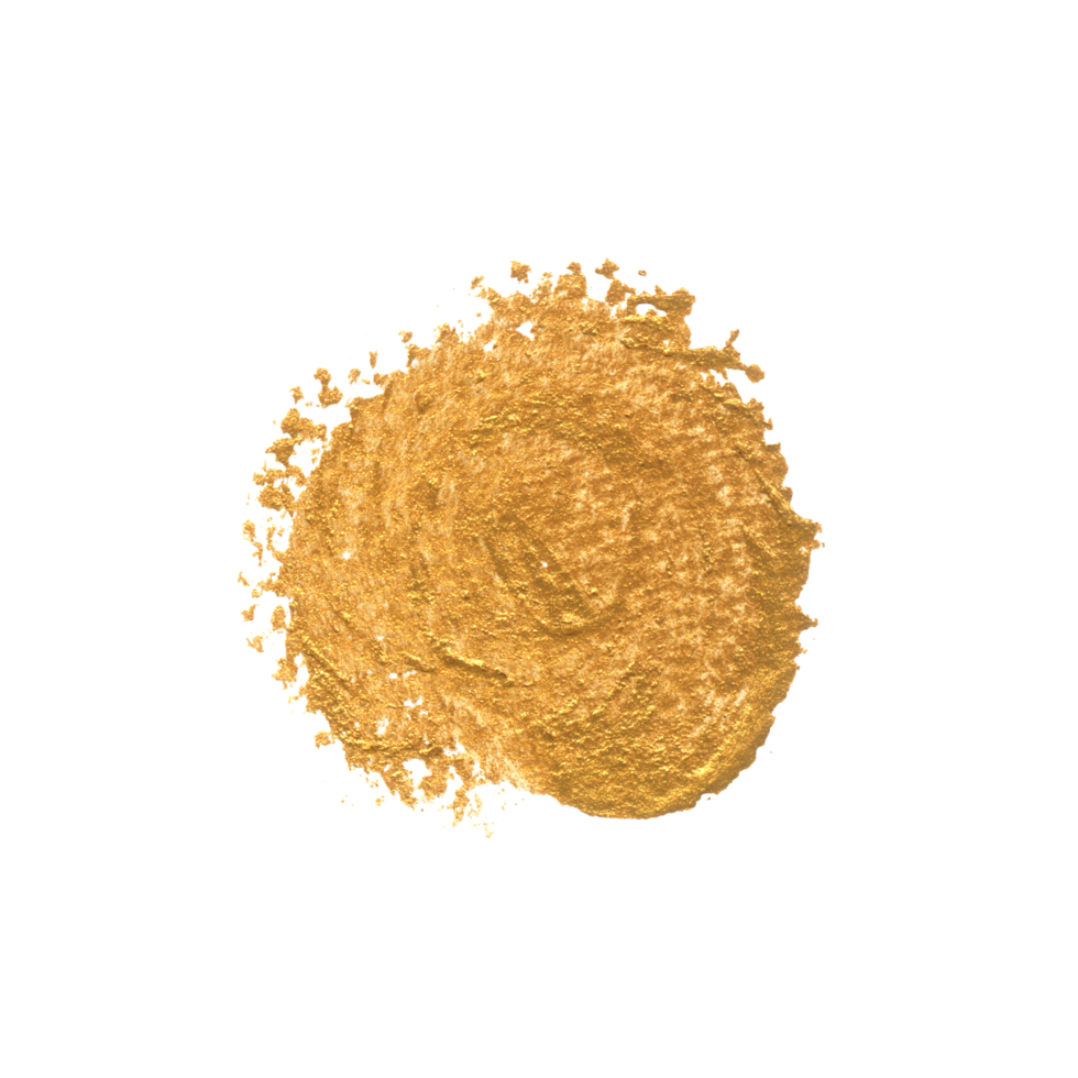 Gold watercolor brush stroke png