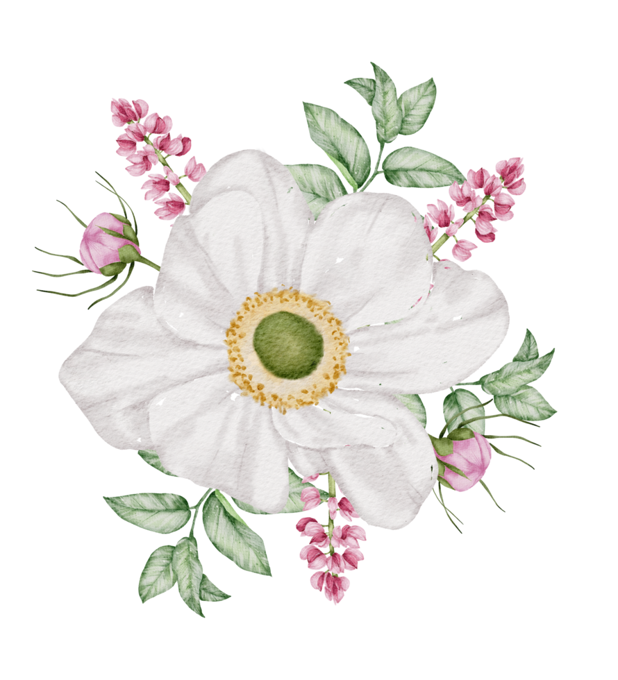 Blumenstrauß Aquarell Hochzeitsblume png