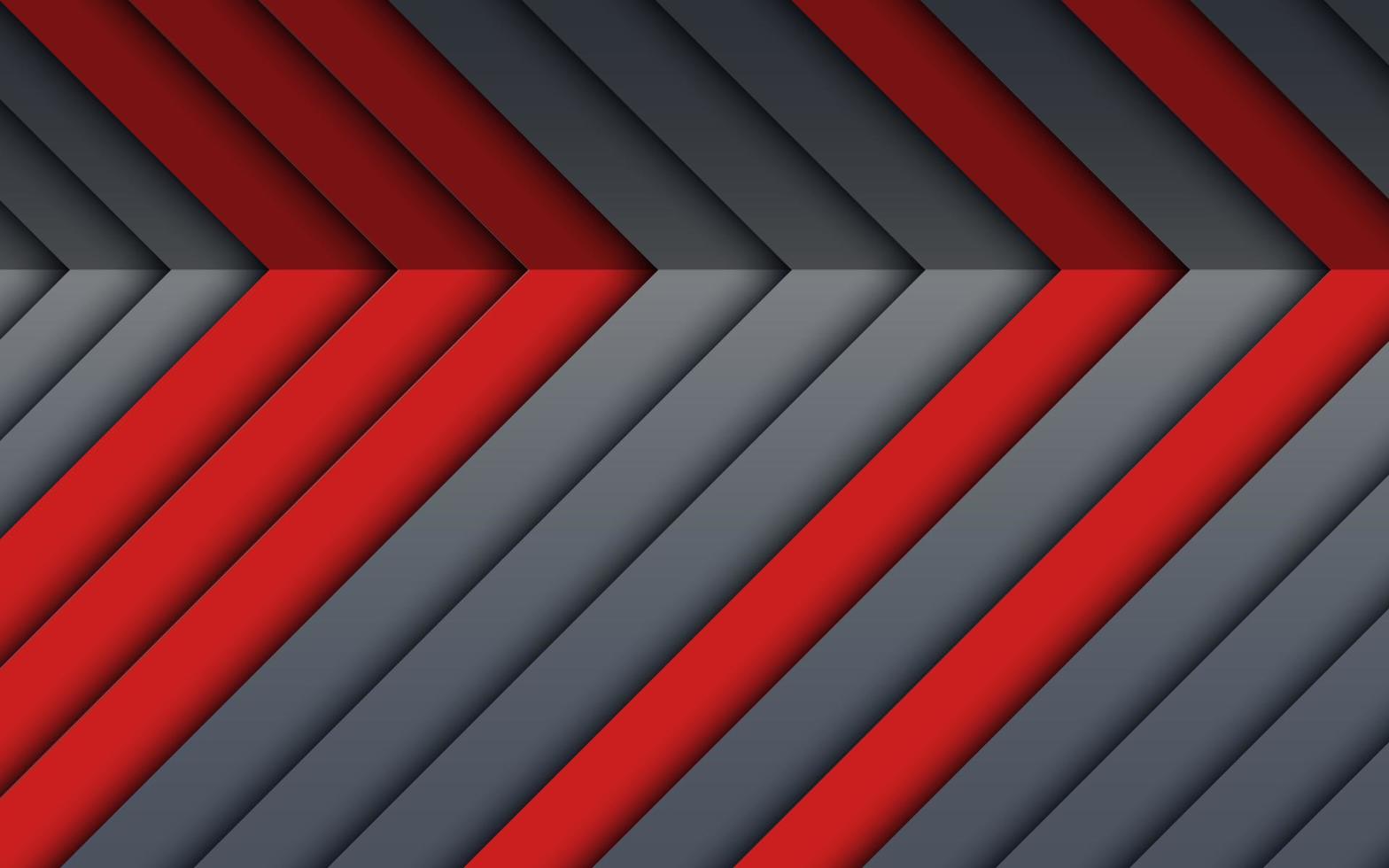 abstract red gray arrow shadow dimension background. eps10 vector