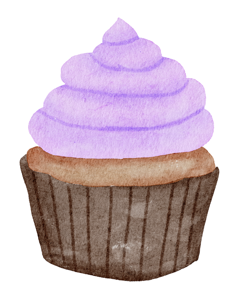 Dessert watercolor cartoon cute png