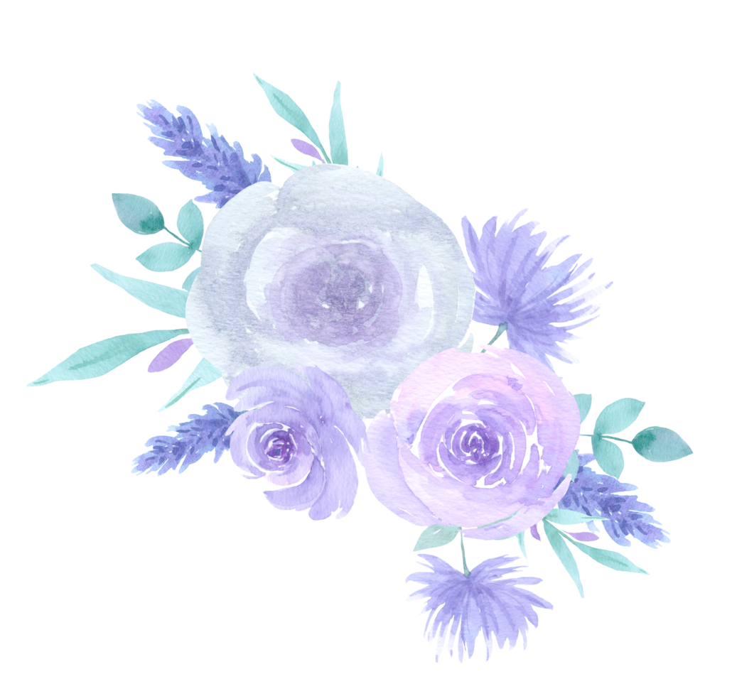 Blumenstrauß Aquarell Hochzeitsblume png