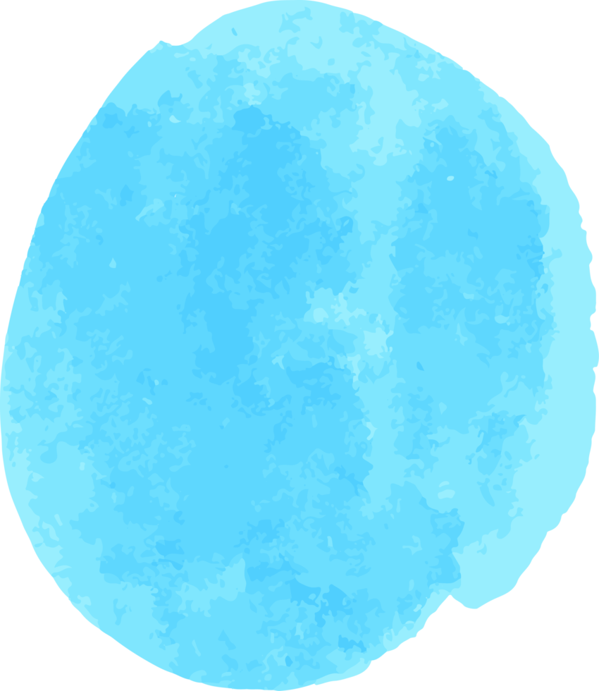 blå akvarell penseldrag png