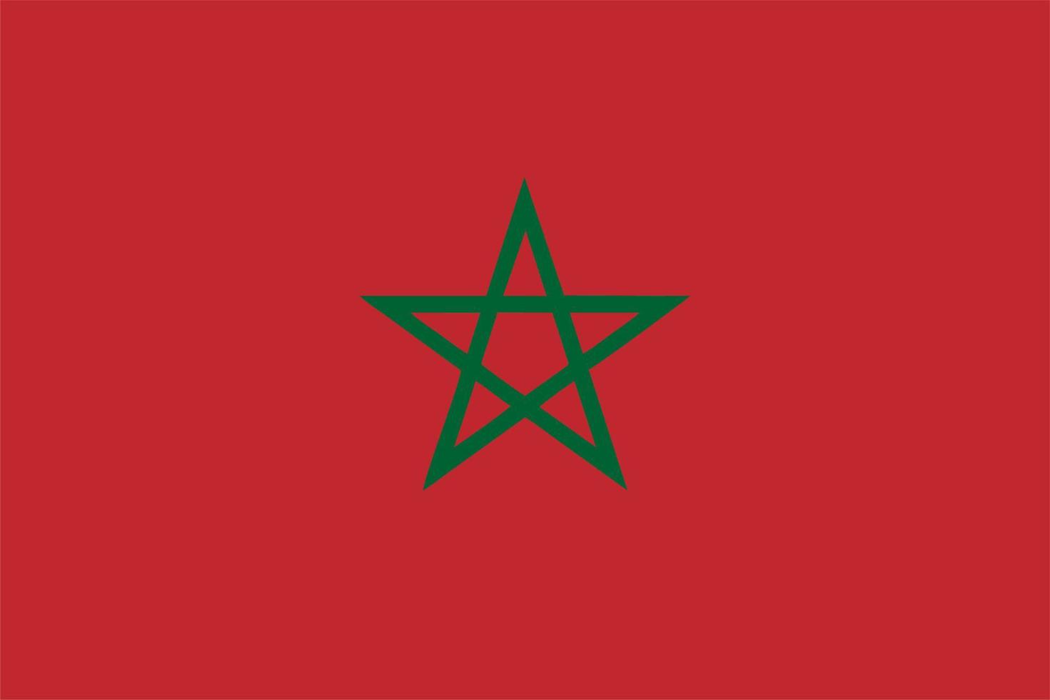 Morocco flag, flag of Morocco vector illustration