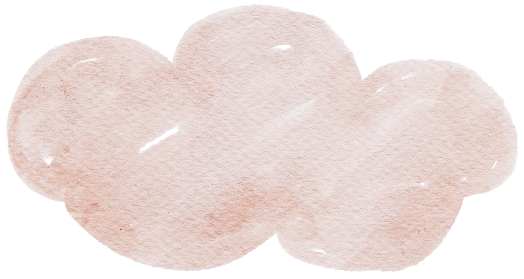 pintura de mano de acuarela de nube png