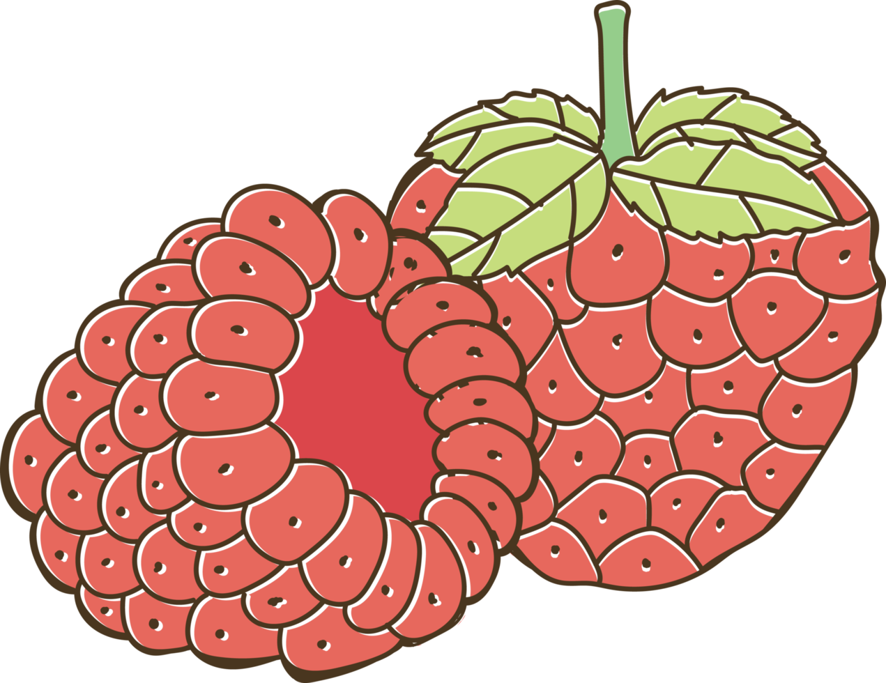 legumes e frutas dos desenhos animados png