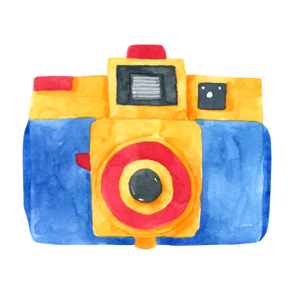 camera aquarel hand verf png