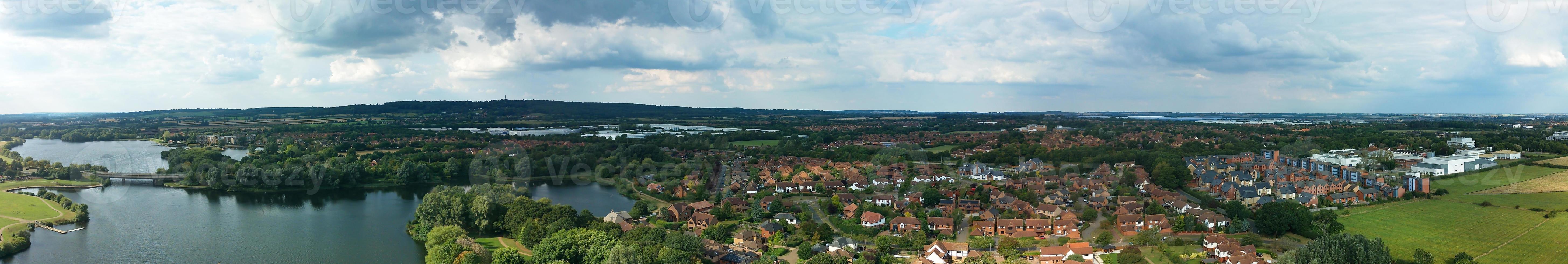 Most Beautiful Aerial Panoramic footage and High Angle View of England Great Britain, photo
