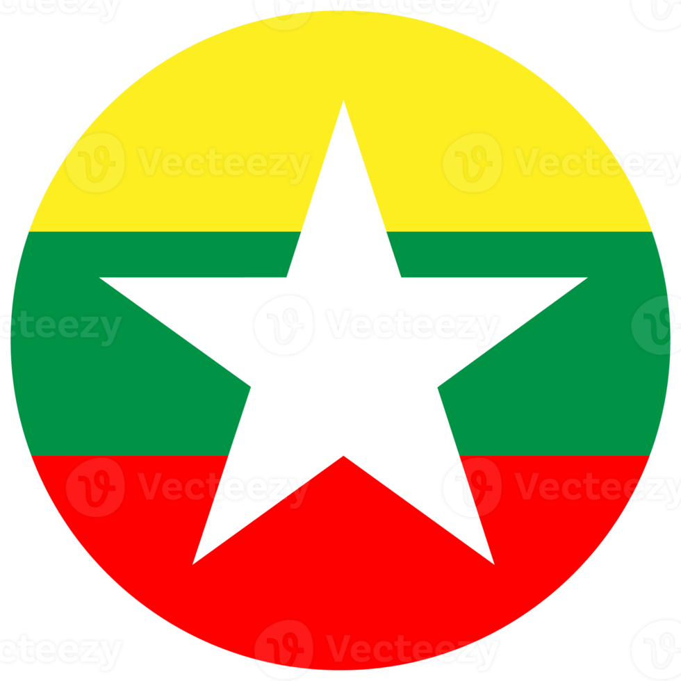 Myanmar flag icon sign png