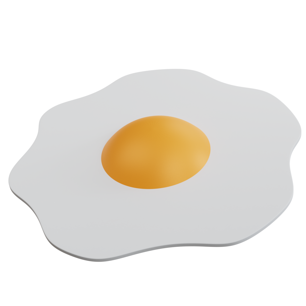 Oeuf de rendu 3d isolé png