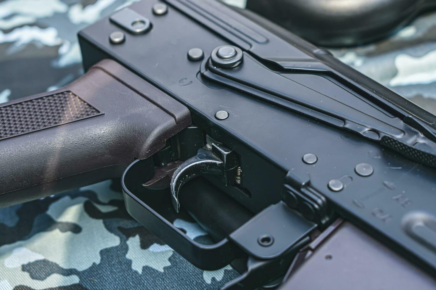 Close-up shot of a firearm or airsoft gun photo