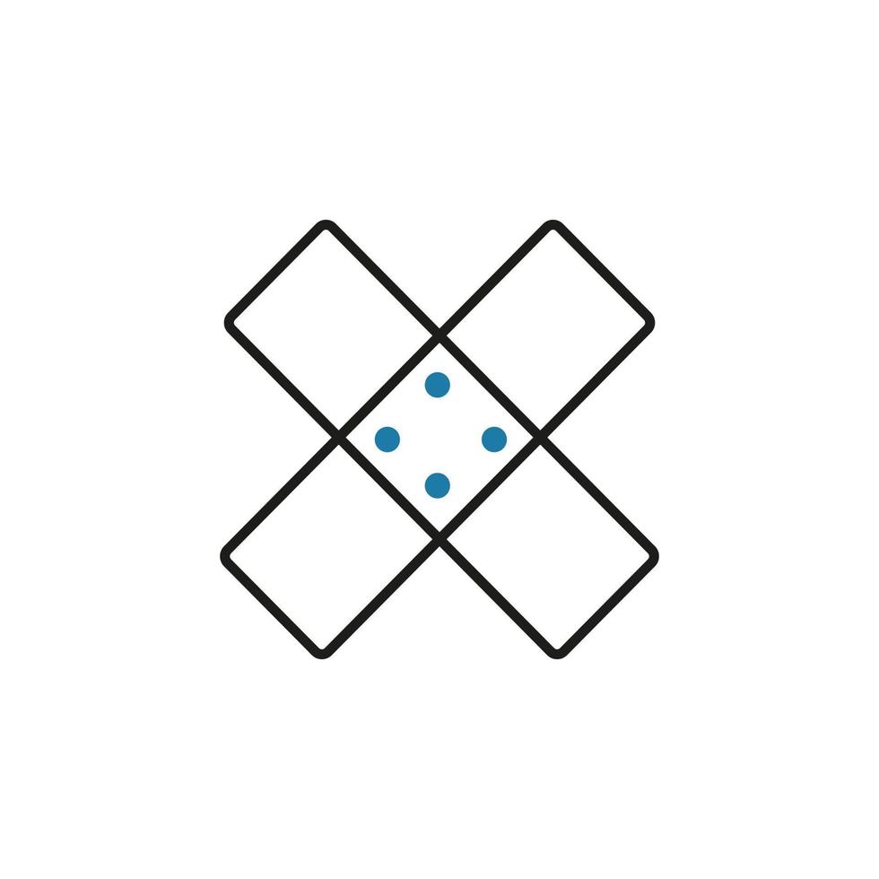 Simple web element medical patch vector