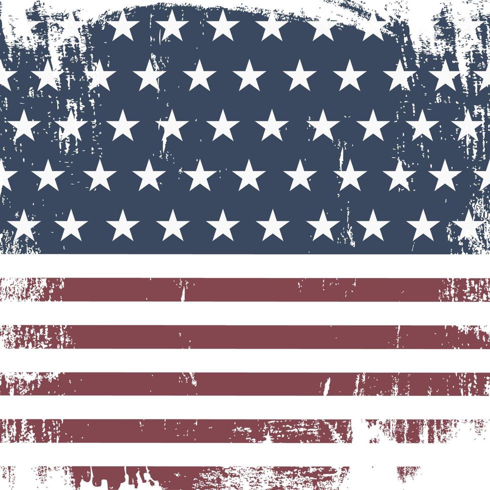 American grunge flag. An american grunge flag for a background of a poster. vector
